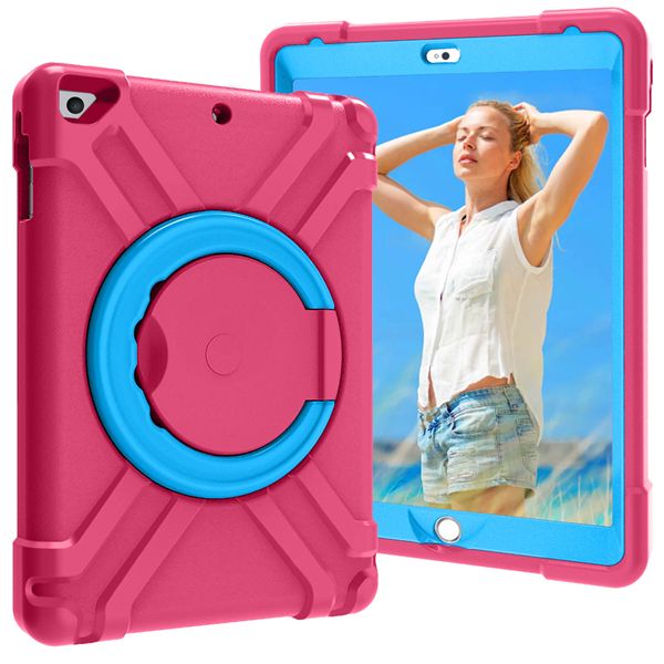 

eva kid's shockproof case for ipad 9.7' 2017/2018/ air2/ air 1 pro univeral 360 rotating cover 5 6 shell stand holder