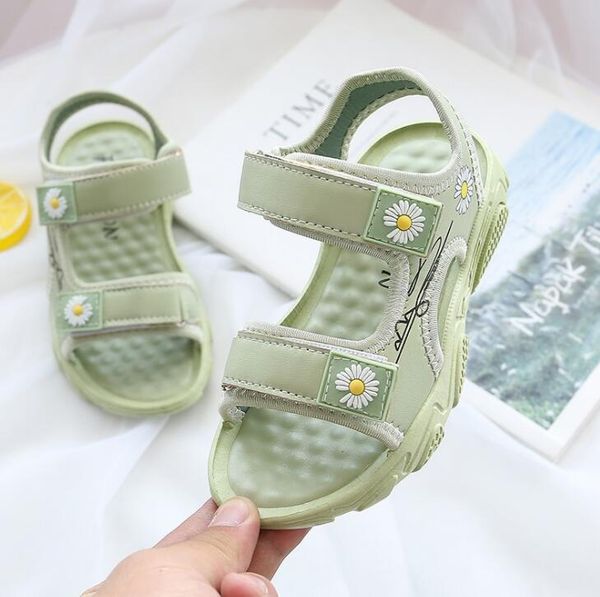 

summer kids shoes 2020 new girls sandals soft children's beach shoes toeless breathable ing, Black;red