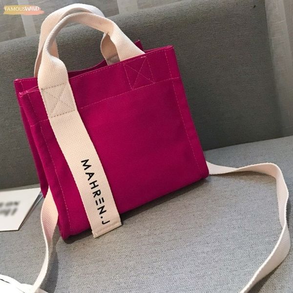 

fashion women solid color simple style canvas shoulder bag messenger bag handbags bags designer canvas bolsa feminina