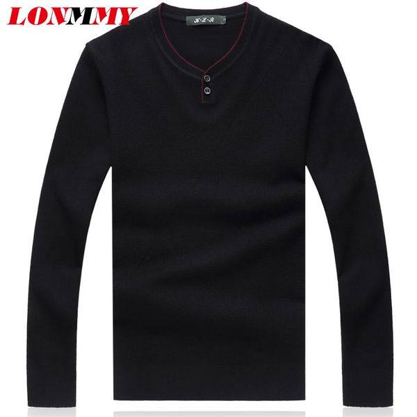 

lonmmy 5xl 6xl 7xl 8xl свитер мужской одежды v-образным вырезом пуловеры мужчин рождество свитер мужской casual черный вино красный синий su, White;black