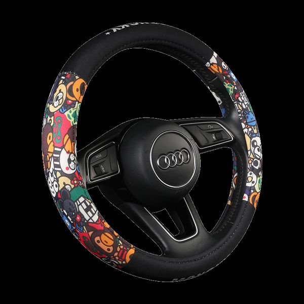 

steering wheel cover four seasons general purpose steering wheel cover handlebars breathing skid-proof and sweat-absorbing
