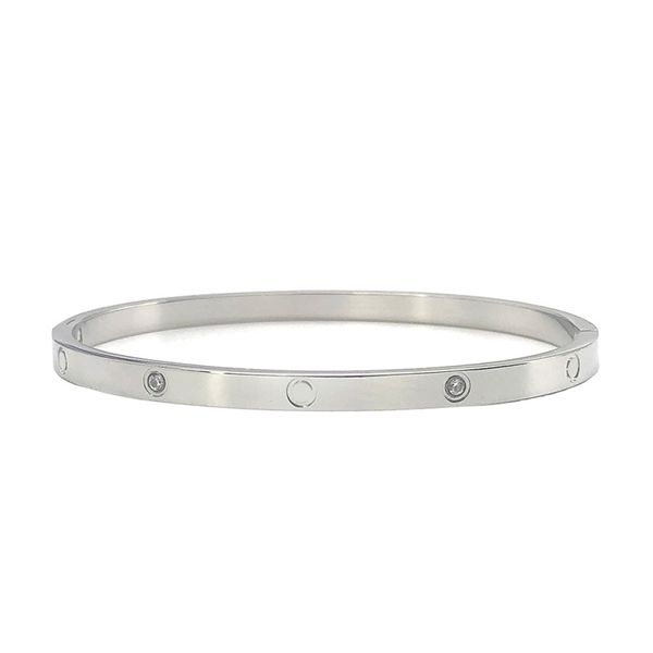 4mm titânio aço manguito pulseira ouro prata e rosa mulher homem luxo pulseira casal jóias amante perfeito presente sem caixa ee