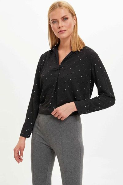 

defacto woman long sleeve blouse-m0774az19au, White