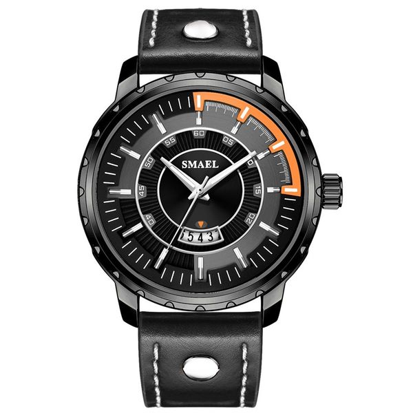 

2020 relogio masculino with date leather reloj hombre watch men classic erkek kol saati montre homme, Slivery;brown