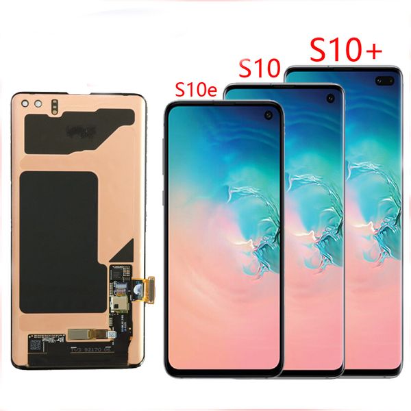 

original super amoled s10 lcd for samsung galaxy s10 g973f g973 s10 plus g975 g975f with spots touch screen digitizer assembly