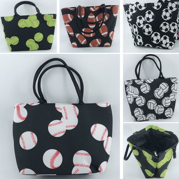 

fashion baseball softball beach hanbags bag football soccer sport storage bag tote shoulder bags organizer 5 colors fa2231