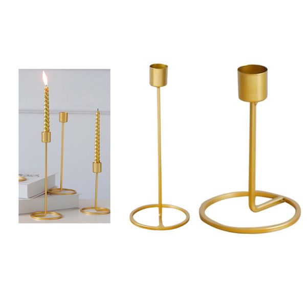 

pack of 2 european style candle holder for bedroom wedding party arts decor