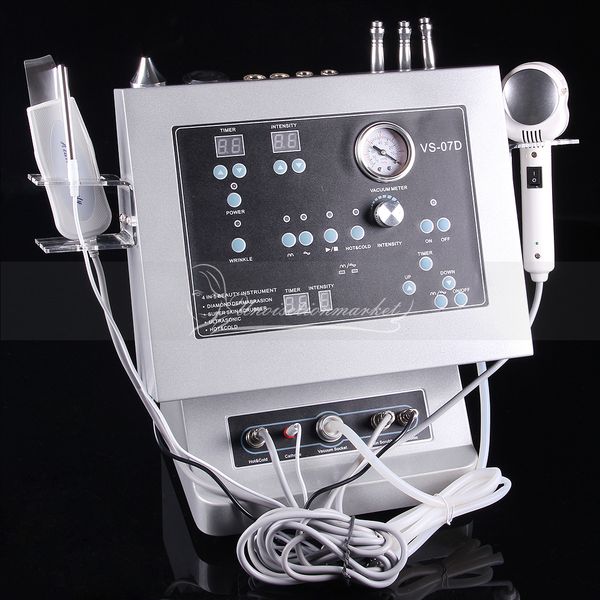 

4 in 1 diamond dermabrasion microdermabrasion ultrasound ultrasonic skin lifting and scrubber salon beauty machine for home use