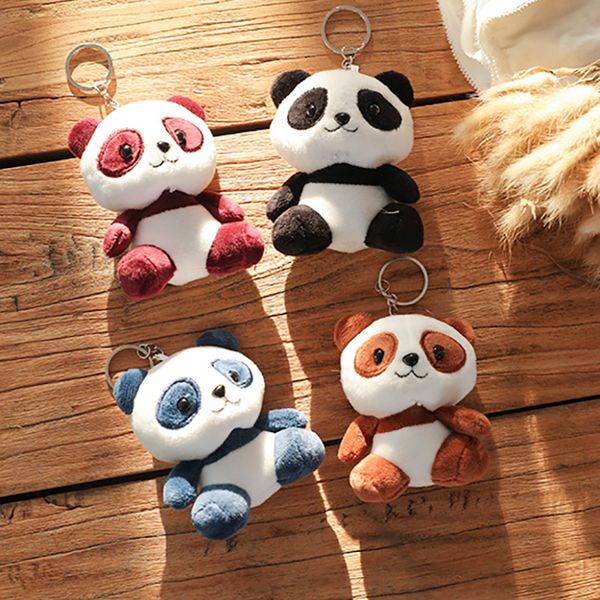 

прекрасный панда животных куклы 10 см детские плюшевые игрушки 4 цвета брелок кольцо кулон плюшевые игрушки дети подарок