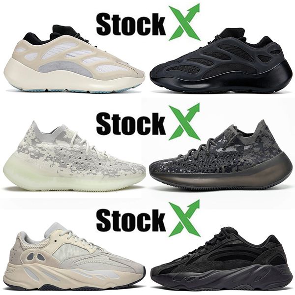 

trendy 380 500 700 v3 kanye west men women running shoes azael utility black alien skeleton mens womens designer trainers sneakers