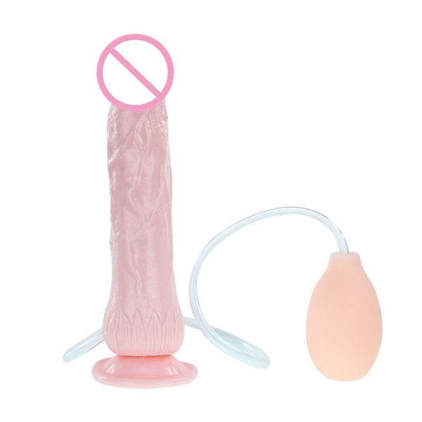 BAILE gigante Squirting Silicone Ventosa Big Realistic enorme ejacular dildo Adult Sex Toys por Mulheres Y200410