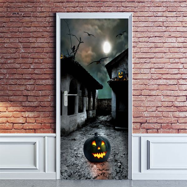 

halloween sticker 3d simulation the door is stuck can the move water wall sticker bedroom a living room diy wallpaper wmt019
