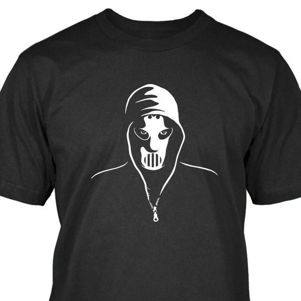 

2018 new cool cotton man t-shirt sleling design angerfist t-shirt, White;black