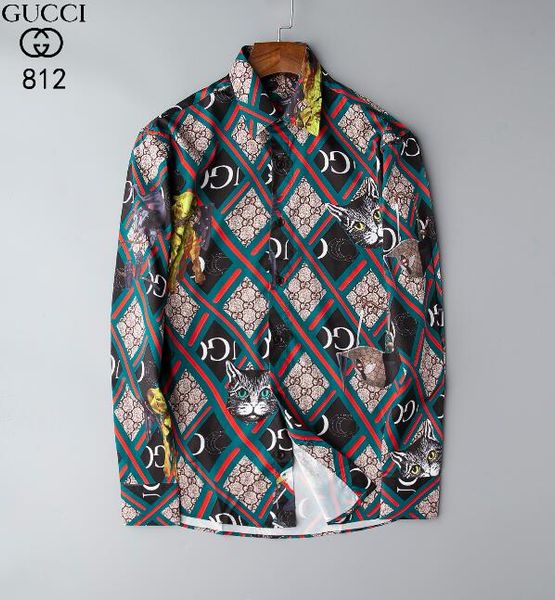 

2020 brand men's business casual shirt men's long sleeve striped slim fit social male shirts new fashion plaid shirt a50, White;black