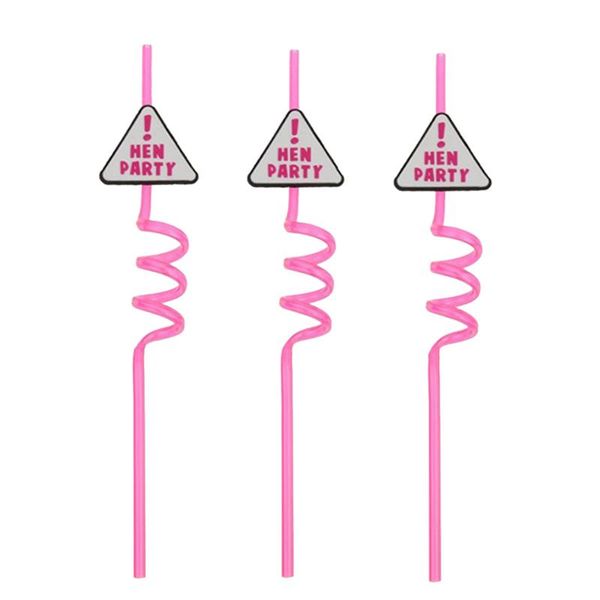 

3pcs creative english word funny party prop drinking straw hen party straw for festival club