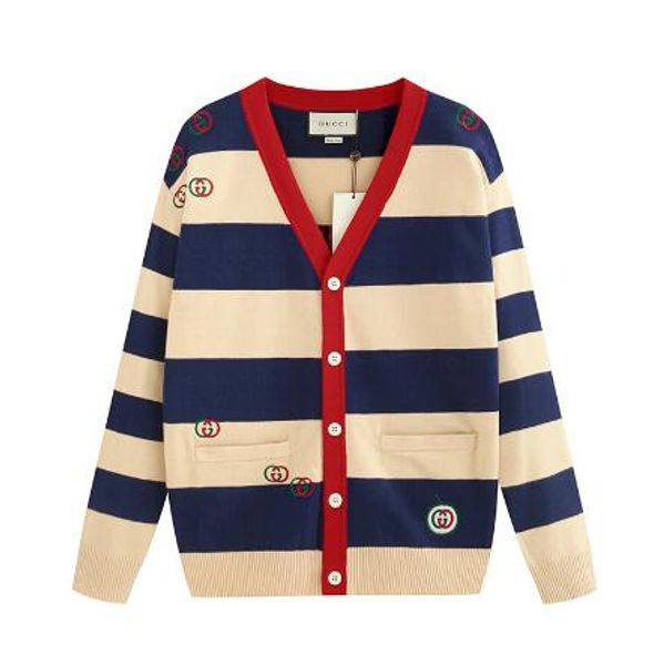 

spring sweaters for men women autumn brand cardigan sweater coats with letters pattern casual mens sweaters clothes s-2xl optional, White;black