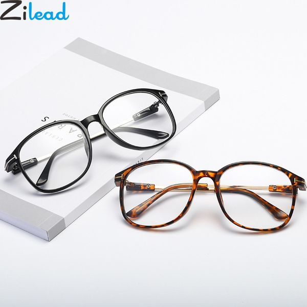 

zilead oversized finished myopia glasses women&men clear spectacle shortsighted eyeglasses nearsighted eyewear-1.0to-4.0, Black