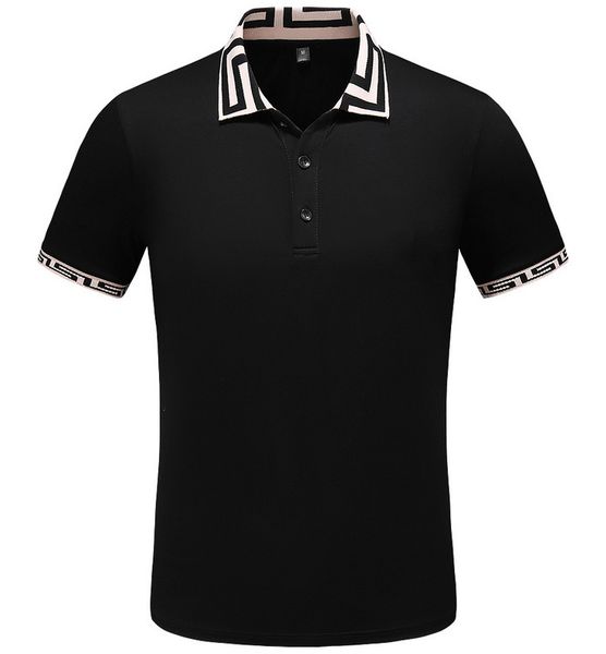 

2019 лето мужские женские рубашки поло 4 стили вскользь печати высокого качества top мужская одежда хлопок смешать 4 стили m-3xl оптовые, White;black