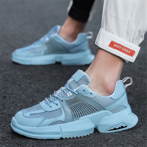 

2019 summer men casual shoes mesh comfortable breathable male sneakers outdoor non-slip flat walking shoes support dropshipping, Black