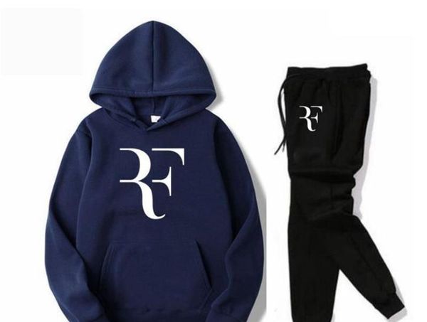 

mens designer letter printed tracksuits winter solid hooded pullover sets casual mens sports suits, Gray