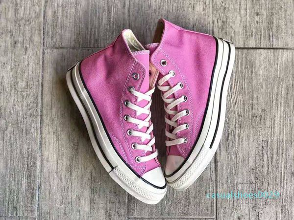 

2020 chuck 70s all stars мода мужчины женщины холст эспадрильи кроссовки полоса скейтбординг повседневная обувь 36-45 c29, Black