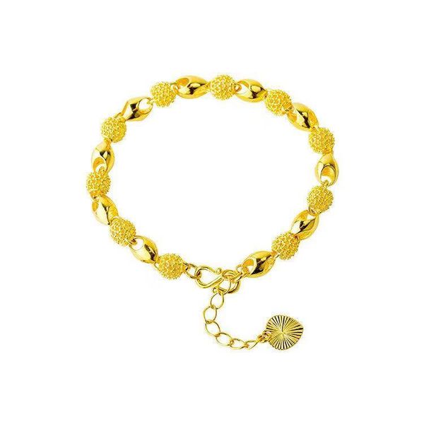 

duty-gold bracelet female gold bracelet new jewelry 18k transfer beads color gold jewelry come and get it, Black