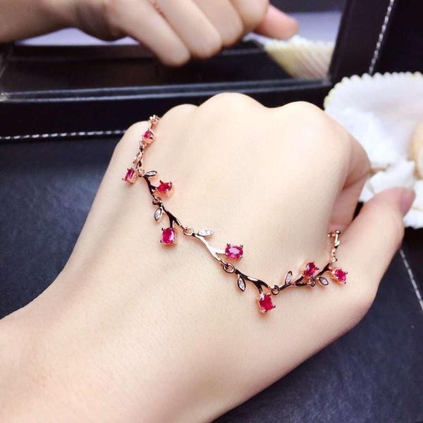 

new chinese style silver bracelet charming red bracelet women silver jewelry real natural gem party birthday gift for 2020 year, Golden;silver