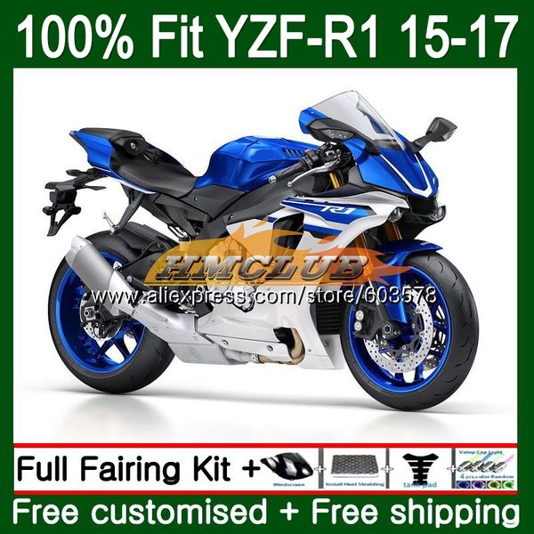 

injection for yzf-r1 yzf 1000 r1 2015 2016 2017 127cl.18 yzf-1000 yzf r 1 yzf1000 yzfr1 15 16 17 oem fairing blue, Black