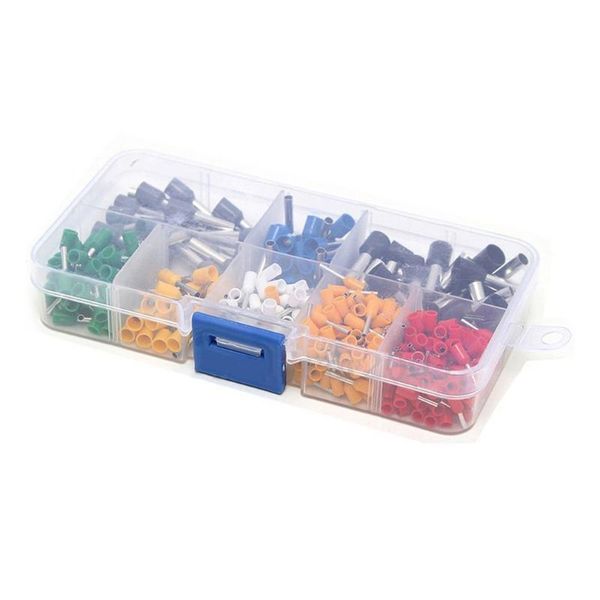 

400pcs wire copper crimp connector insulated cord pin end ferrules kit awg 10-22 assorted crimp terminal