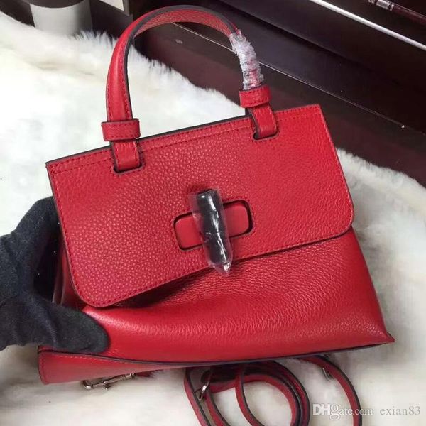 

excellent lady fashion genuine leather calfskin bag tote handbag
