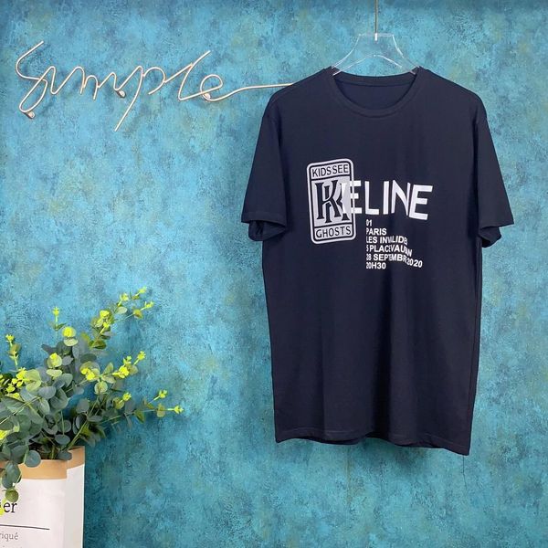 

2020ss spring and summer new high grade cotton printing short sleeve round neck panel t-shirt size: m--xl-xxl-xxxl color: black white q14a