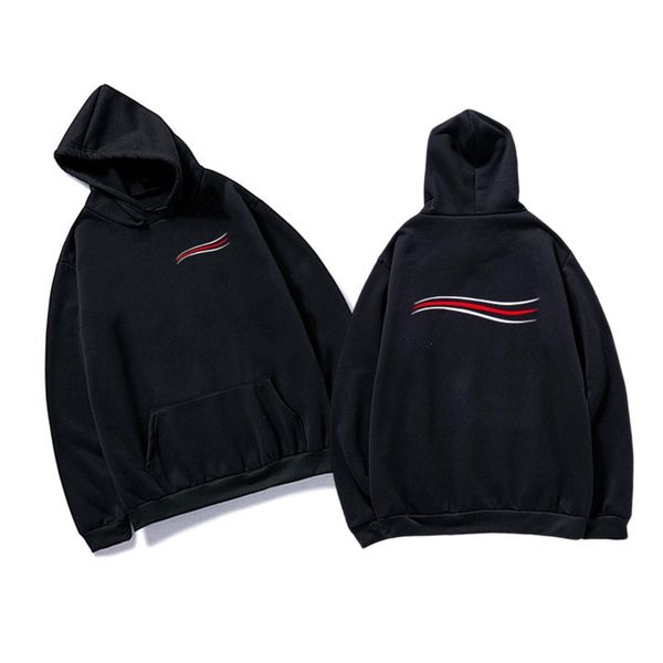 

2020 new mens clothing homme hooded sweatshirts mens women designer hoodies high street supremo print hoodies pullover winter sweatshirts, Black