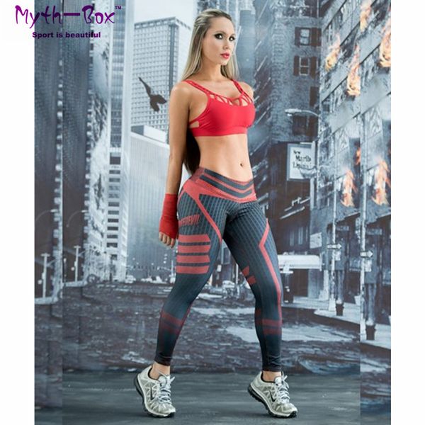 

women sport leggings 3d print football capris running active sportwear high waist pant slim hip fitness jogger gym jeggings, Black;blue