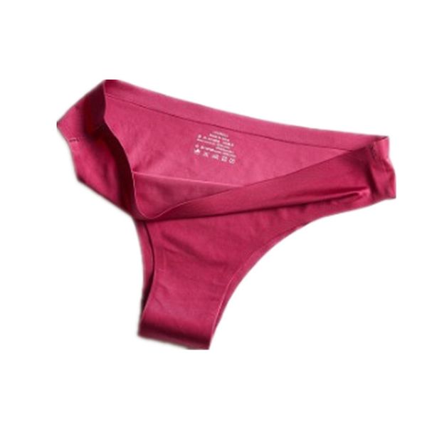 

seamless panties women low waist thongs underwears tanga comfortable solid t string yoga shorts trangle panties plus size, White;red