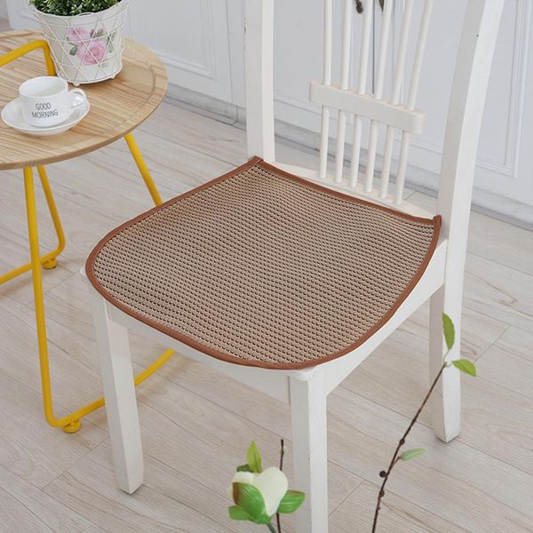 

adeeing modern summer breathable rattan chair cushion for office student use