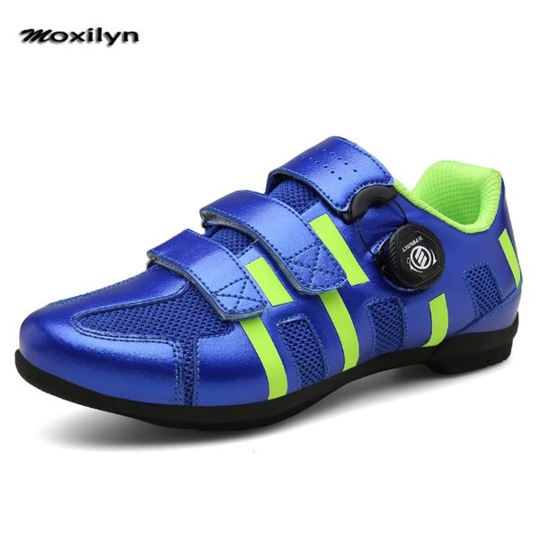 

men's cycling shoes road bike shoes mountain bike bicycle mtb reflective cycle sneaker triathlon racing, Black