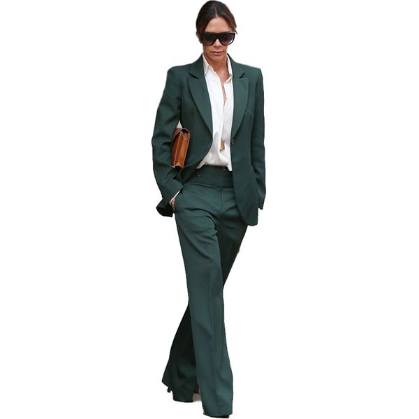 

2020 green women work clothes women suits custom made ladies suit business suits tuxedos work wear two piece(jacket+pants, White;black