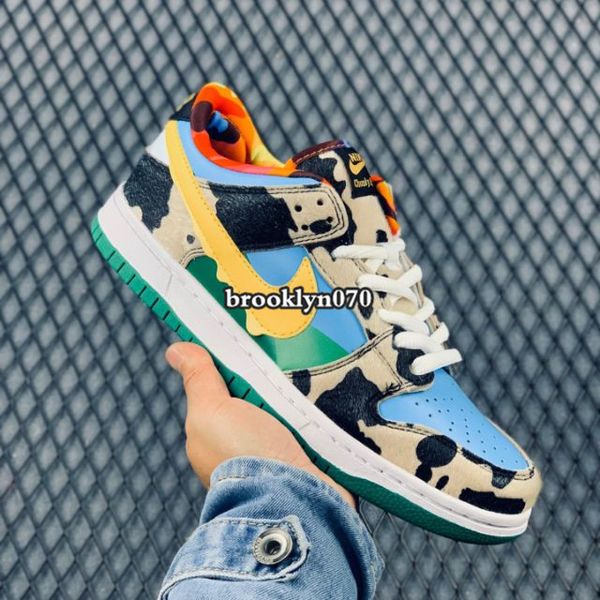 

новый аутентичный ben jerrys x sb dunk low chunky dunky white / lagoon pulse-black-universit кроссовки cu3244-100