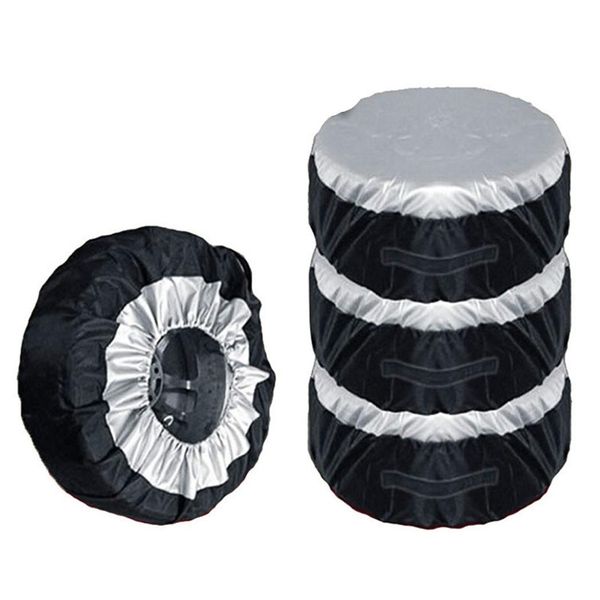 

1pcs tire cover case car spare tire cover storage bags carry tote polyester for cars wheel protection covers 4 season