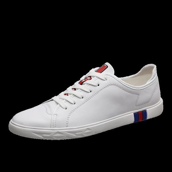 

fashion sneakers genuine leather casual shoes men breathable classic black white male shoes trend wild summer sneakers c4