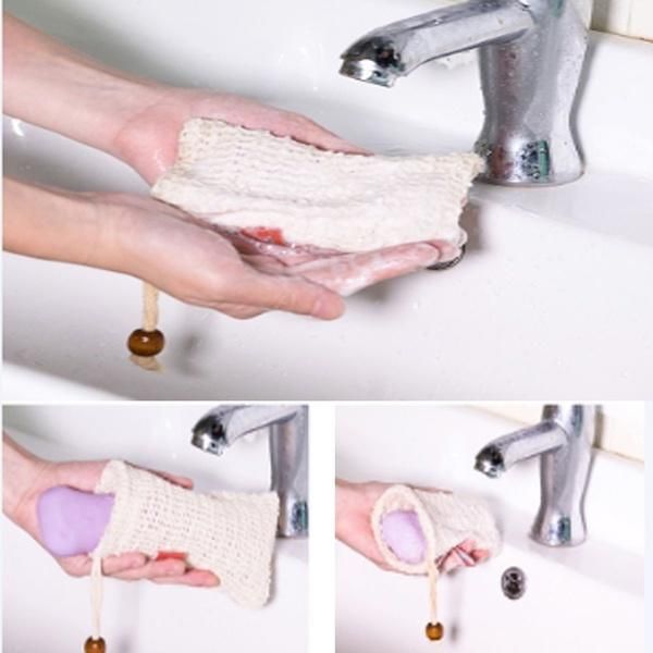 

2 стили аккуратная сетка мыло saver мешки держатель для душа ванна вспенивание натуральный мешок ванны сизаль душ мыло мешок чистые инструме