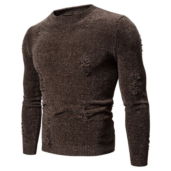 

men's winter warm round neck slim sweater knitwear long sleeve solid pullover plus size casual comfortable, White;black