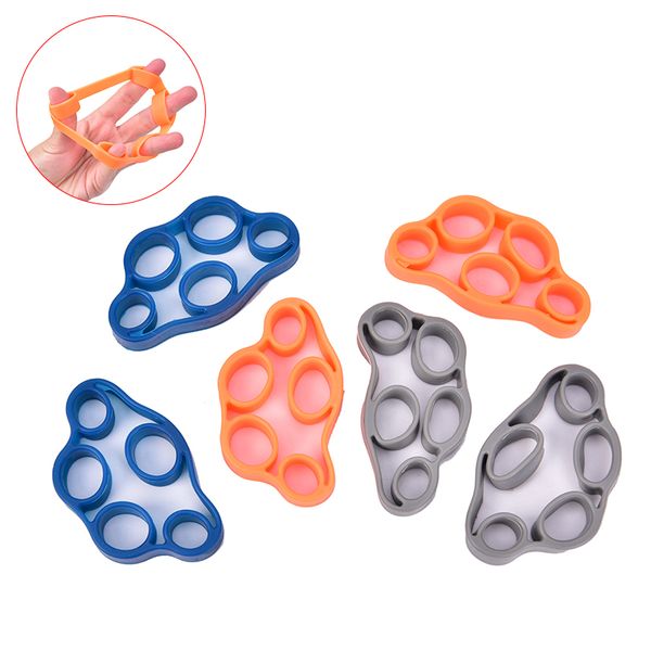 

1pcs finger gripper strength trainer resistance band hand grip wrist stretcher finger expander exercise finger resistance bands