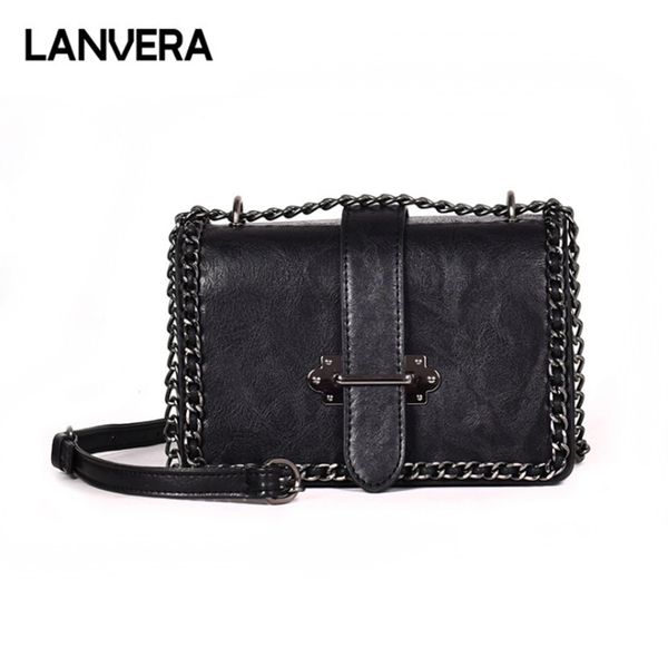 

lanvera vintage women totes chains flap handbag lady party evening purse crossbody shoulder messenger bags