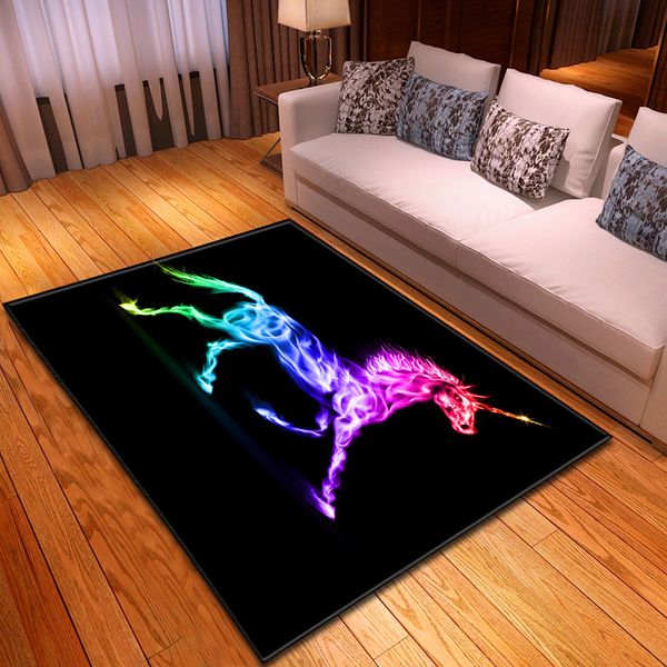 

64unicorn horse bay carpet bedroom dining room mat living room