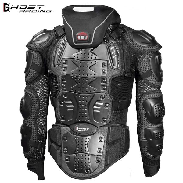 

ghost racing snowboard jacket men full body armor jacket motocross racing protective gear back chest shoullder elbow protection