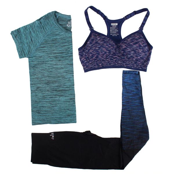 

fitness wear women running sets yoga bra& &pants sport suit quick dry fitness gym yoga set workout sportswear running outdoor clothing, Black;blue