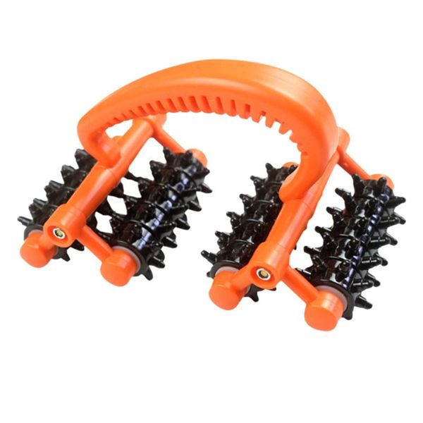 

new rolling handheld massager roller wheel back arms legs stress relief massage