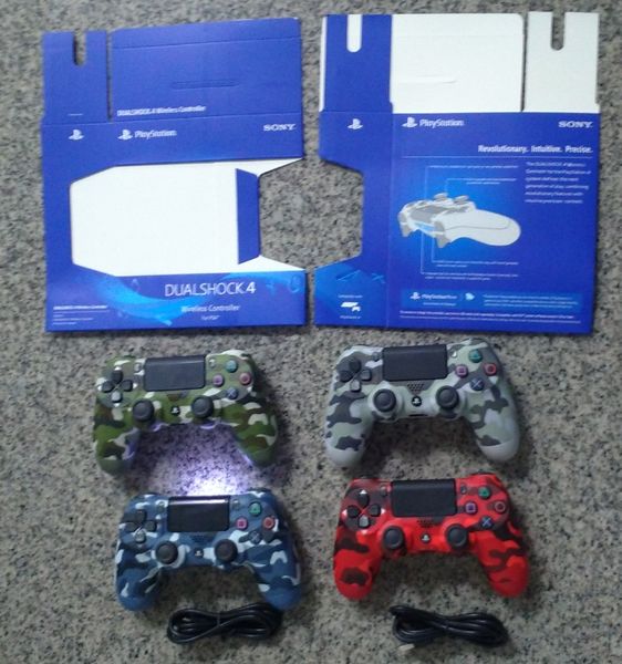 

Новый Розничный пакет камуфляж PS4 Беспроводная Bluetooth игра геймпад SHOCK4 контроллер Playstation для PS4 контроллер 4 цвета