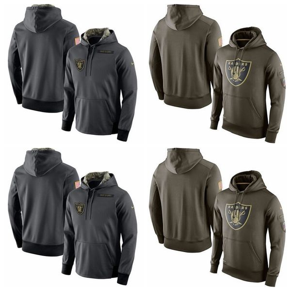 

men women youth oakland raiders nike salute to service player performance nfl hoodie - anthracite, Blue;black